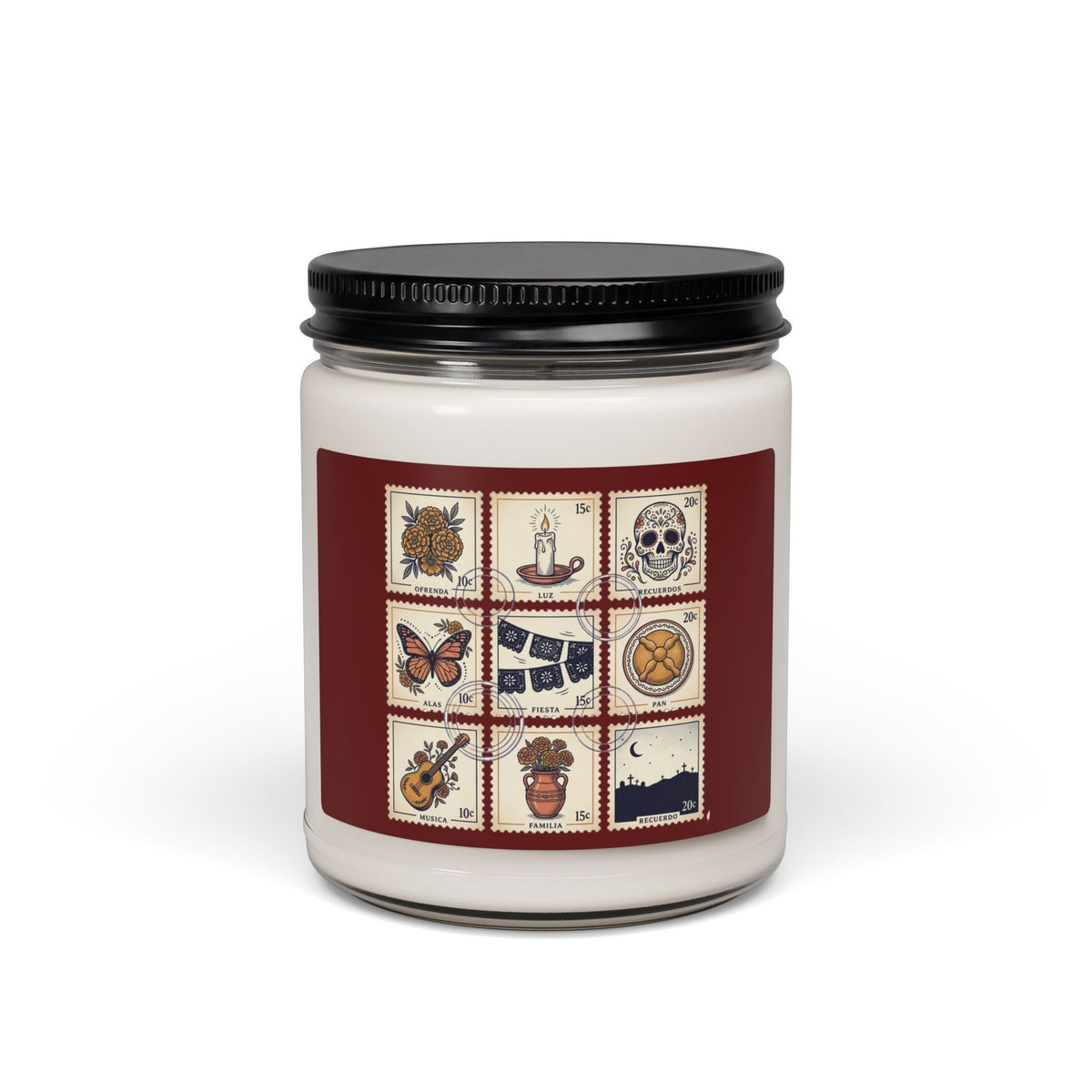 Day of the Dead Tiles Soy Candle | Día de los Muertos, Calavera Art