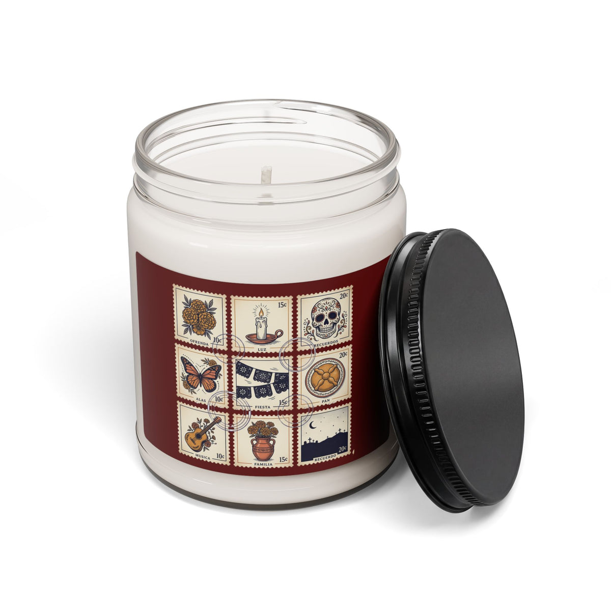 Day of the Dead Tiles Soy Candle | Día de los Muertos, Calavera Art