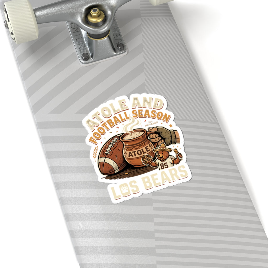 Kiss-Cut Sticker — “Atole and Football Season” Los Bears Retro Sports Sticker