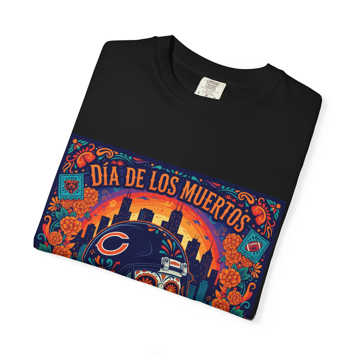 Día de los Muertos Chicago Bears T-Shirt