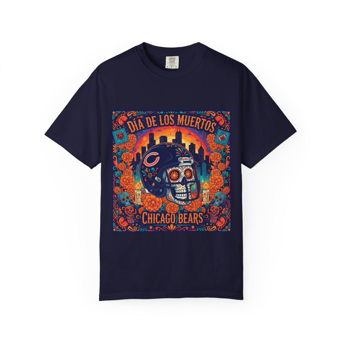 Día de los Muertos Chicago Bears T-Shirt