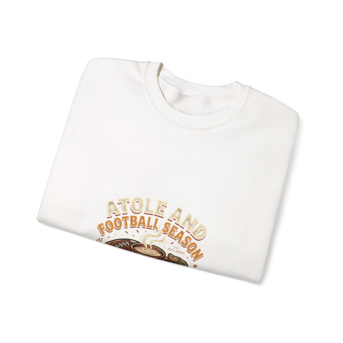 Football Season Crewneck Sweatshirt — Beignets & Football Los Bears Design