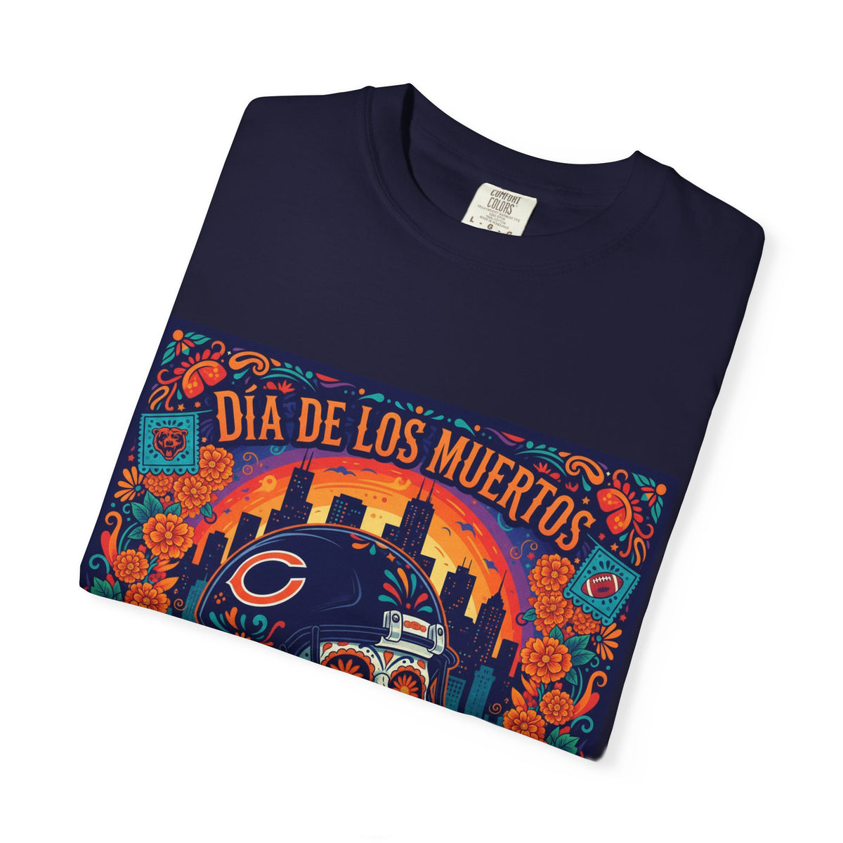 Día de los Muertos Chicago Bears T-Shirt