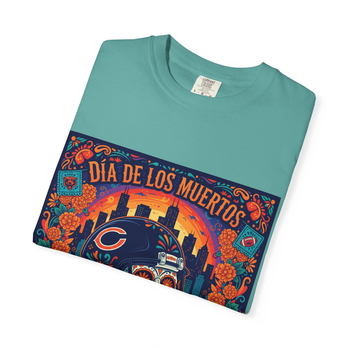 Día de los Muertos Chicago Bears T-Shirt
