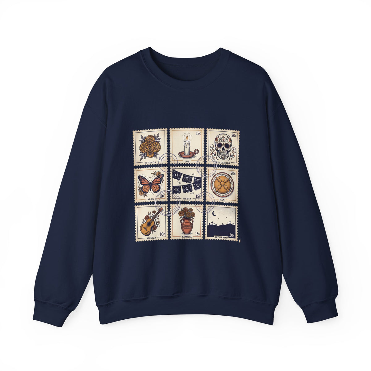 Day of the Dead Tile Icons Sweatshirt | Día de los Muertos, Calavera