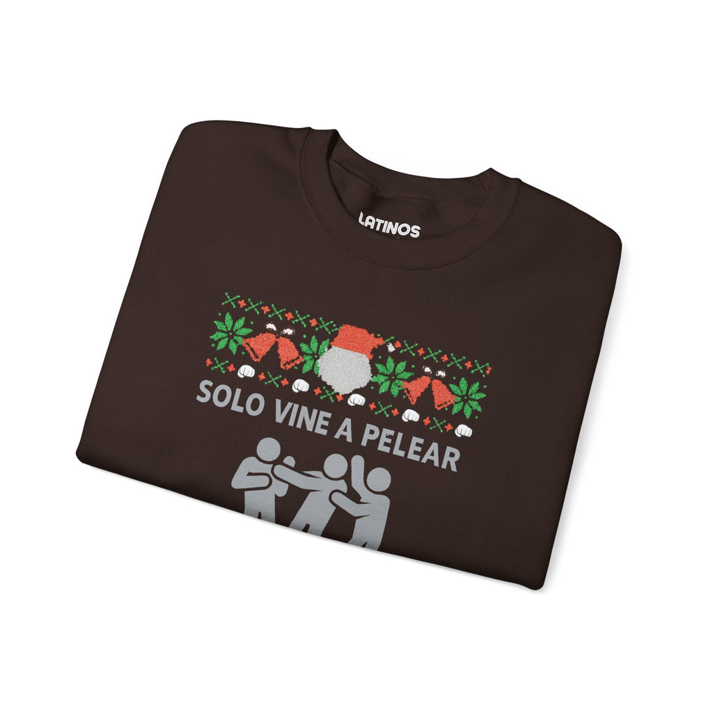 Solo Vine A Pelear Por Los Terrenos Latino Navidad Ugly Christmas Sweater | 3 Colors