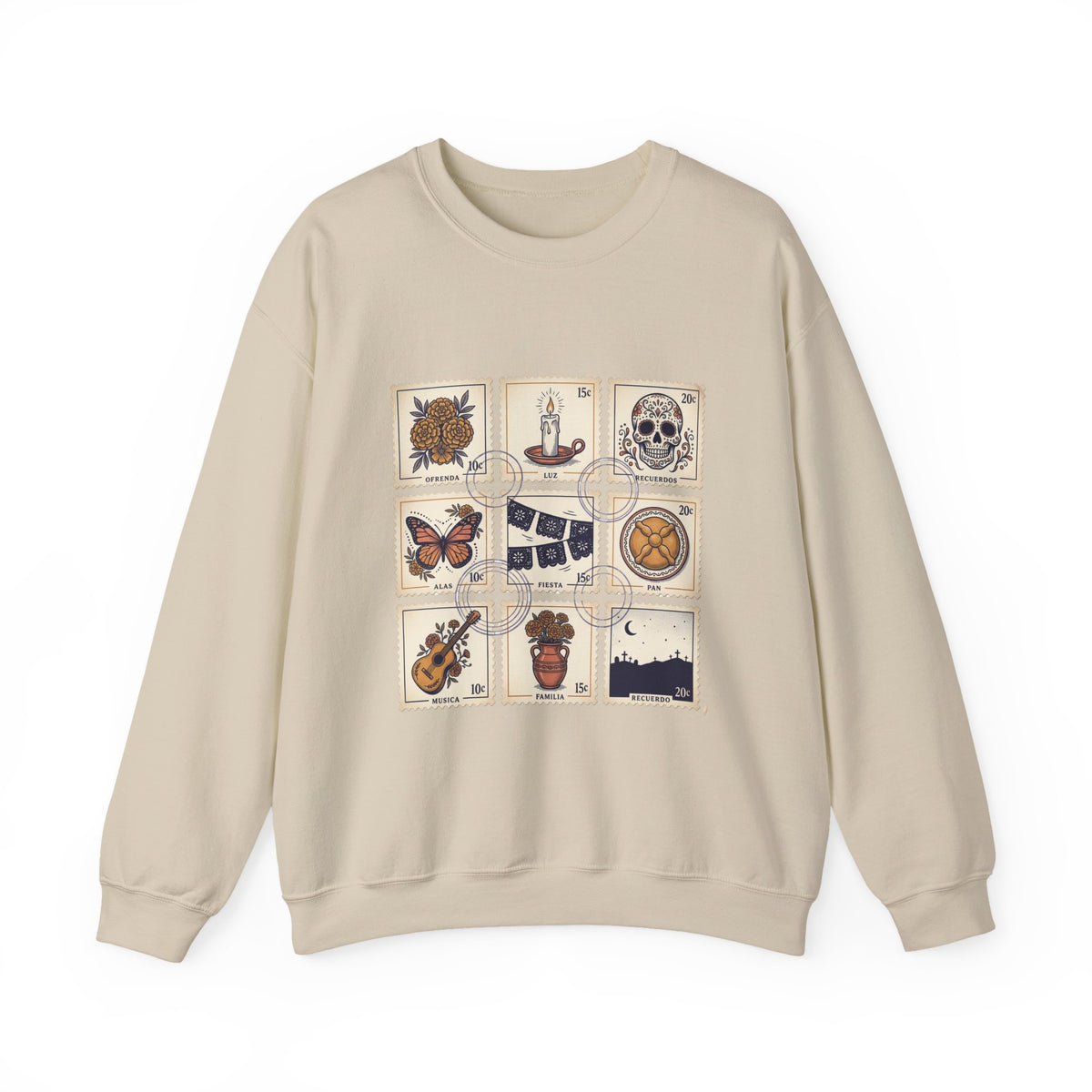 Day of the Dead Tile Icons Sweatshirt | Día de los Muertos, Calavera