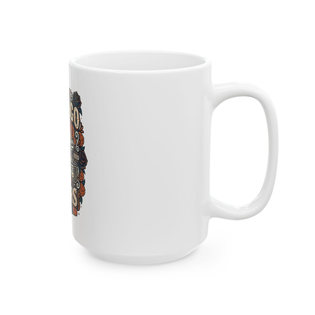 Chicago Bears Sugar Skull Helmet Mug — Day of the Dead Football Coffee Cup