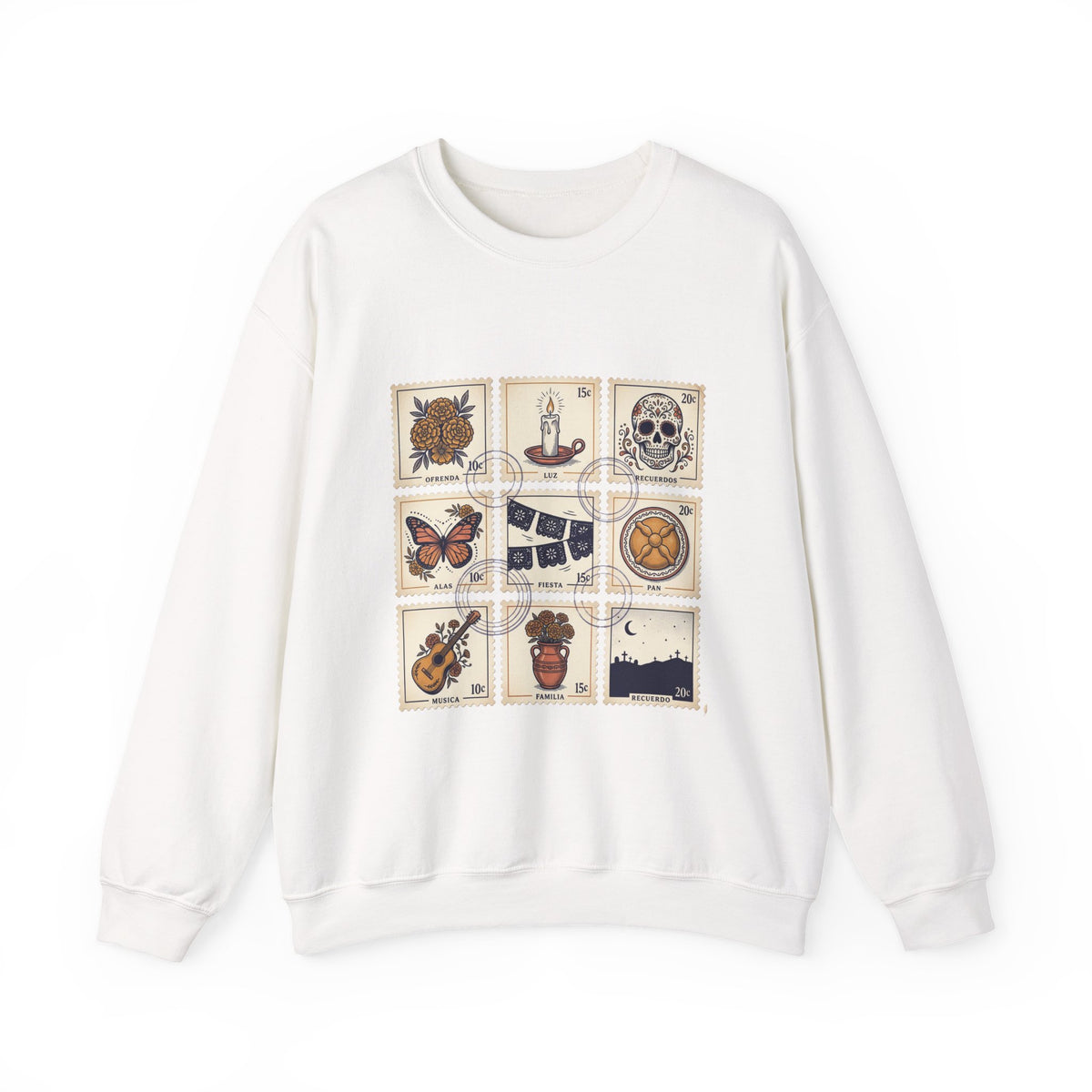 Day of the Dead Tile Icons Sweatshirt | Día de los Muertos, Calavera