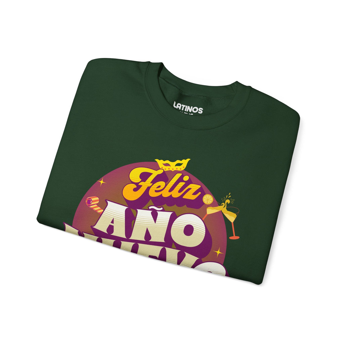 Feliz Año Nuevo Putos! 2027 Latino Happy New Year Crewneck Sweater | Funny NYE | 3 Colors