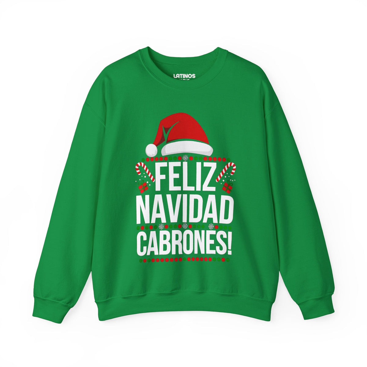 Feliz Navidad Cabrones Christmas Sweater | Crewneck Comfy Sweatshirt | Funny Latino Christmas Xmas | 4 Colors