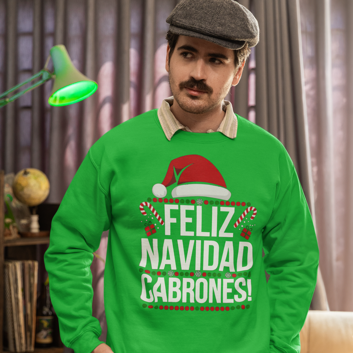 Feliz Navidad Cabrones Christmas Sweater | Crewneck Comfy Sweatshirt | Funny Latino Christmas Xmas | 4 Colors