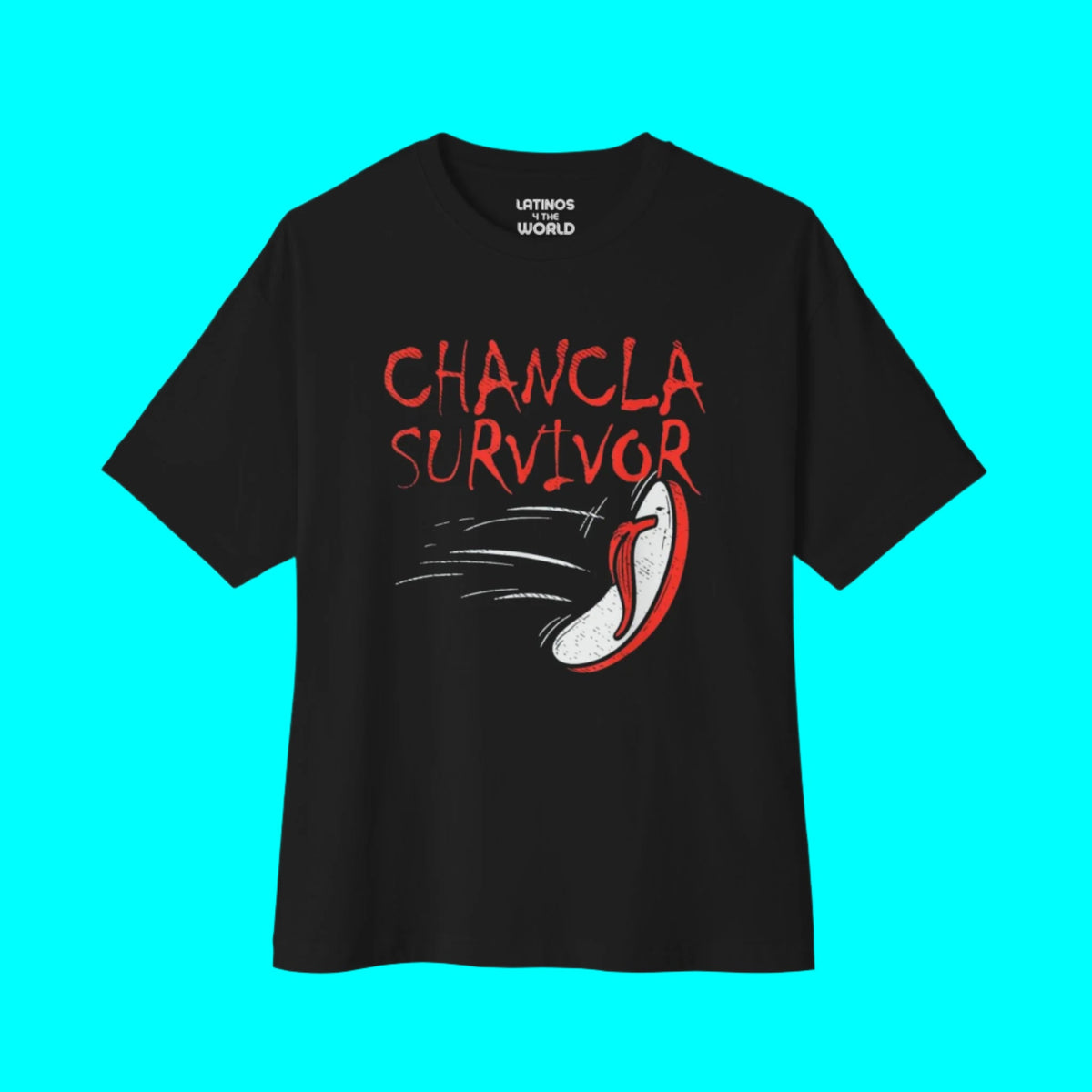 Chancla Survivor T-shirt | Chancleta Joke Design Latino Pride Funny Viral Tees