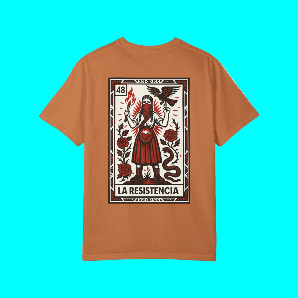 La Resistencia Double Sided T-shirt | Chinga La Migra Protest Edition Immigration Ice Justice| Latino Pride Viral Tees