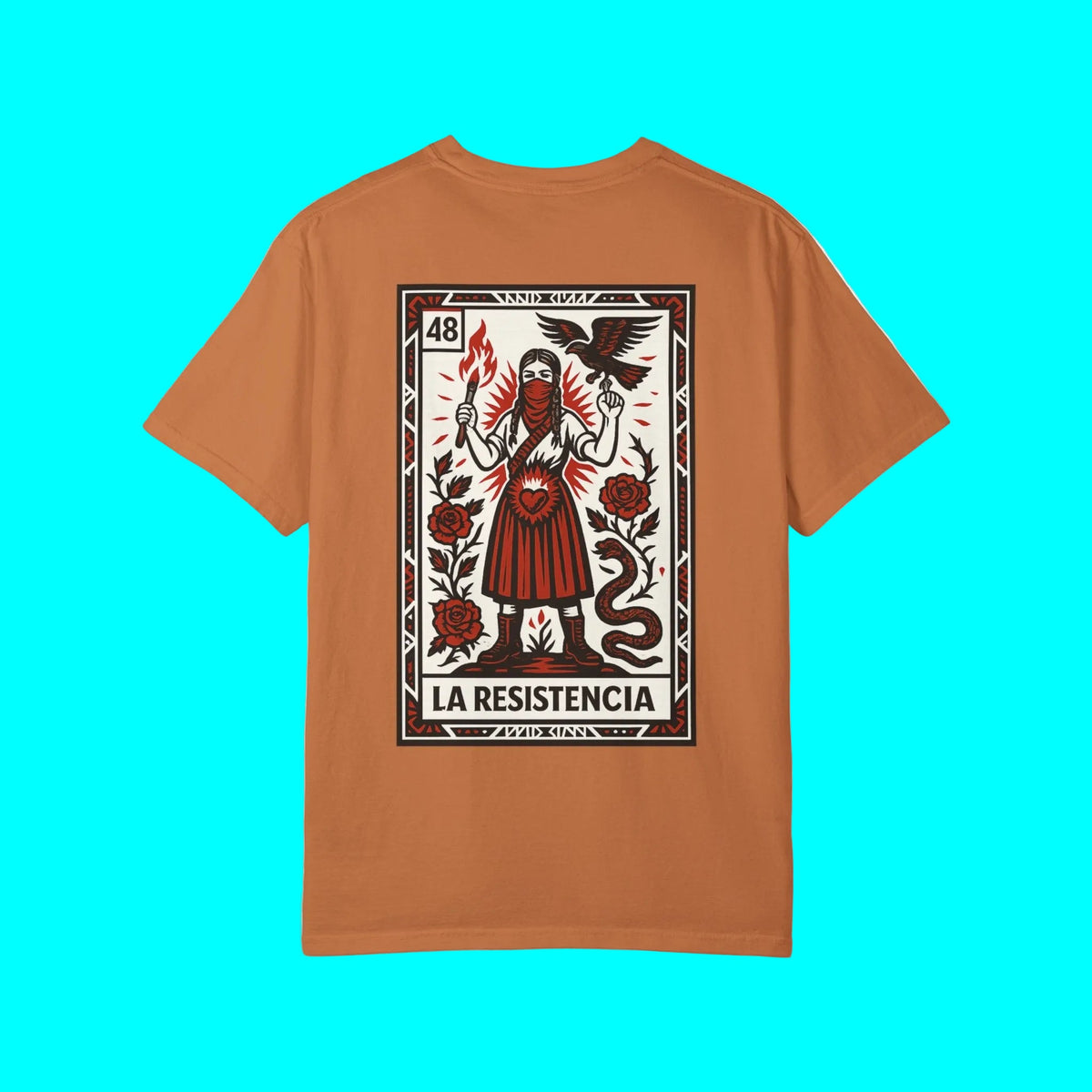 La Resistencia Double Sided T-shirt | Chinga La Migra Protest Edition Immigration Ice Justice| Latino Pride Viral Tees