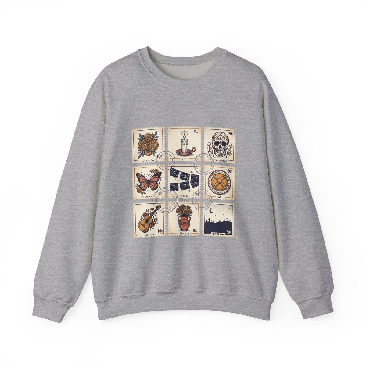 Day of the Dead Tile Icons Sweatshirt | Día de los Muertos, Calavera