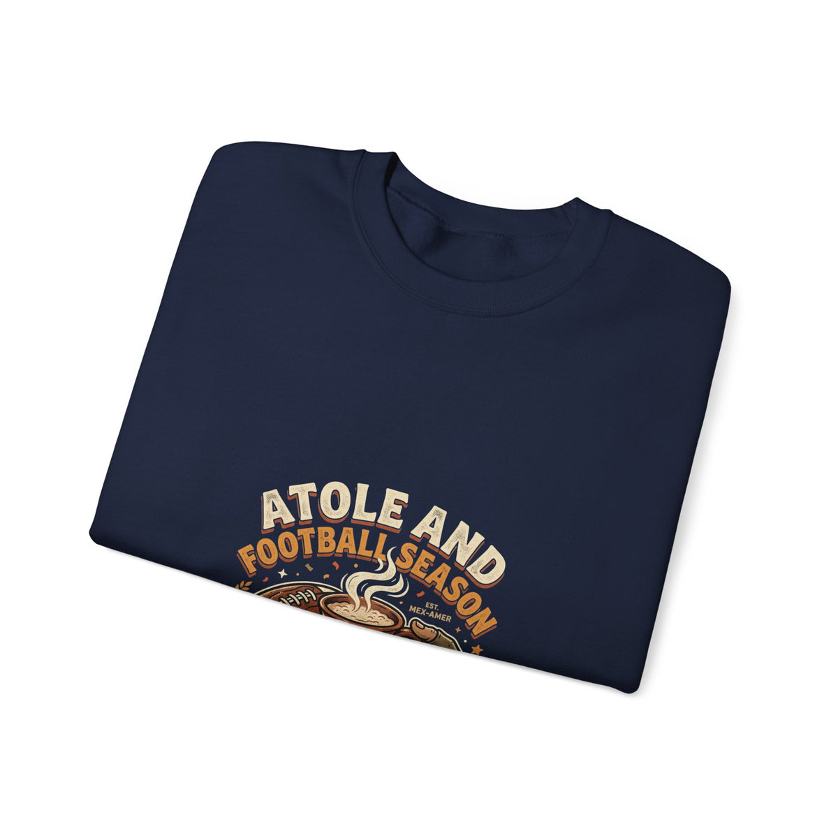 Football Season Crewneck Sweatshirt — Beignets & Football Los Bears Design