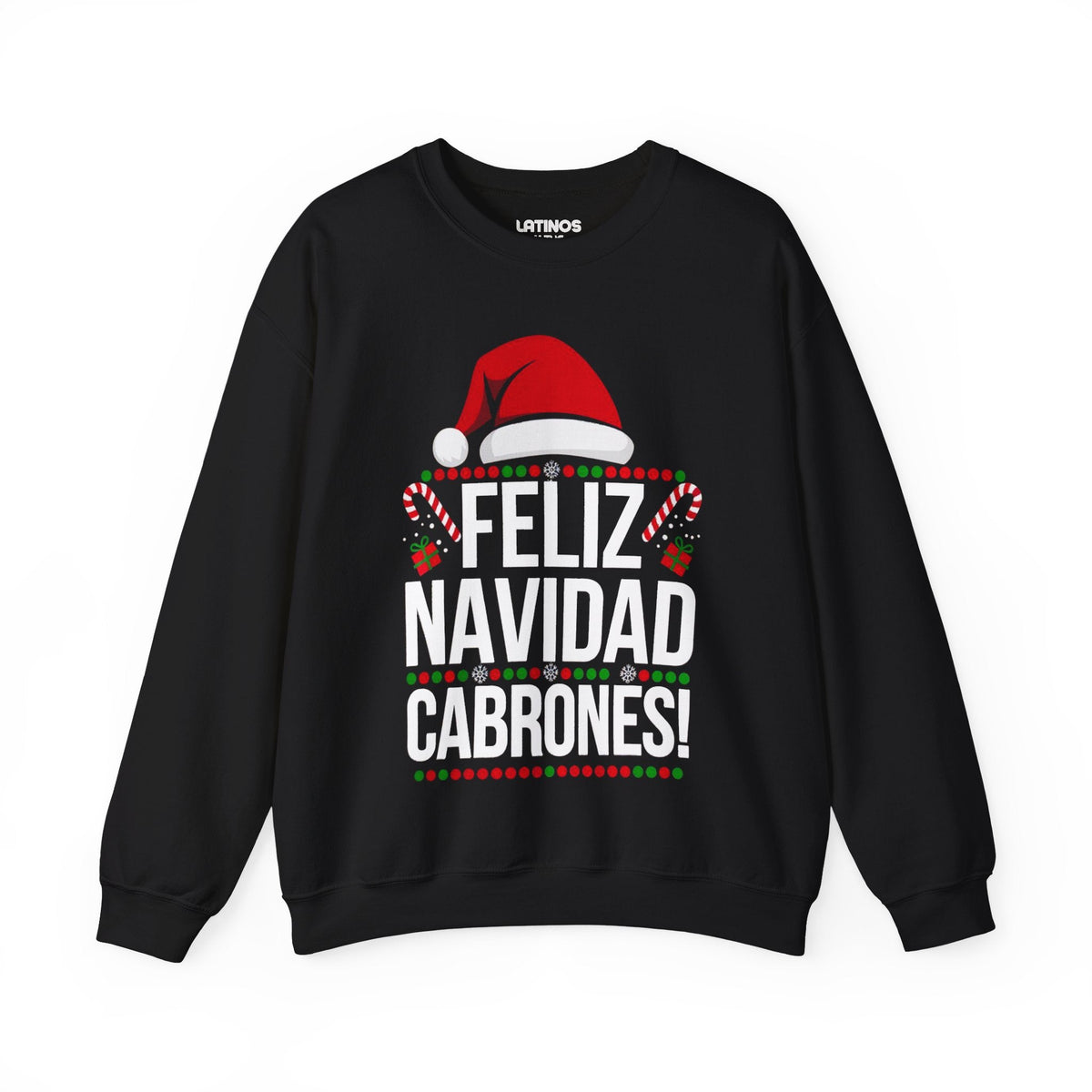 Feliz Navidad Cabrones Christmas Sweater | Crewneck Comfy Sweatshirt | Funny Latino Christmas Xmas | 4 Colors