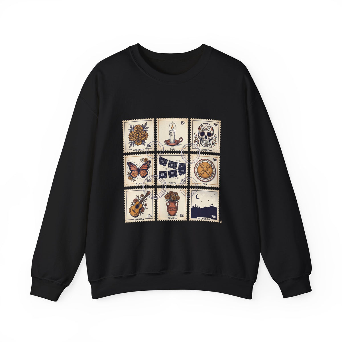 Day of the Dead Tile Icons Sweatshirt | Día de los Muertos, Calavera