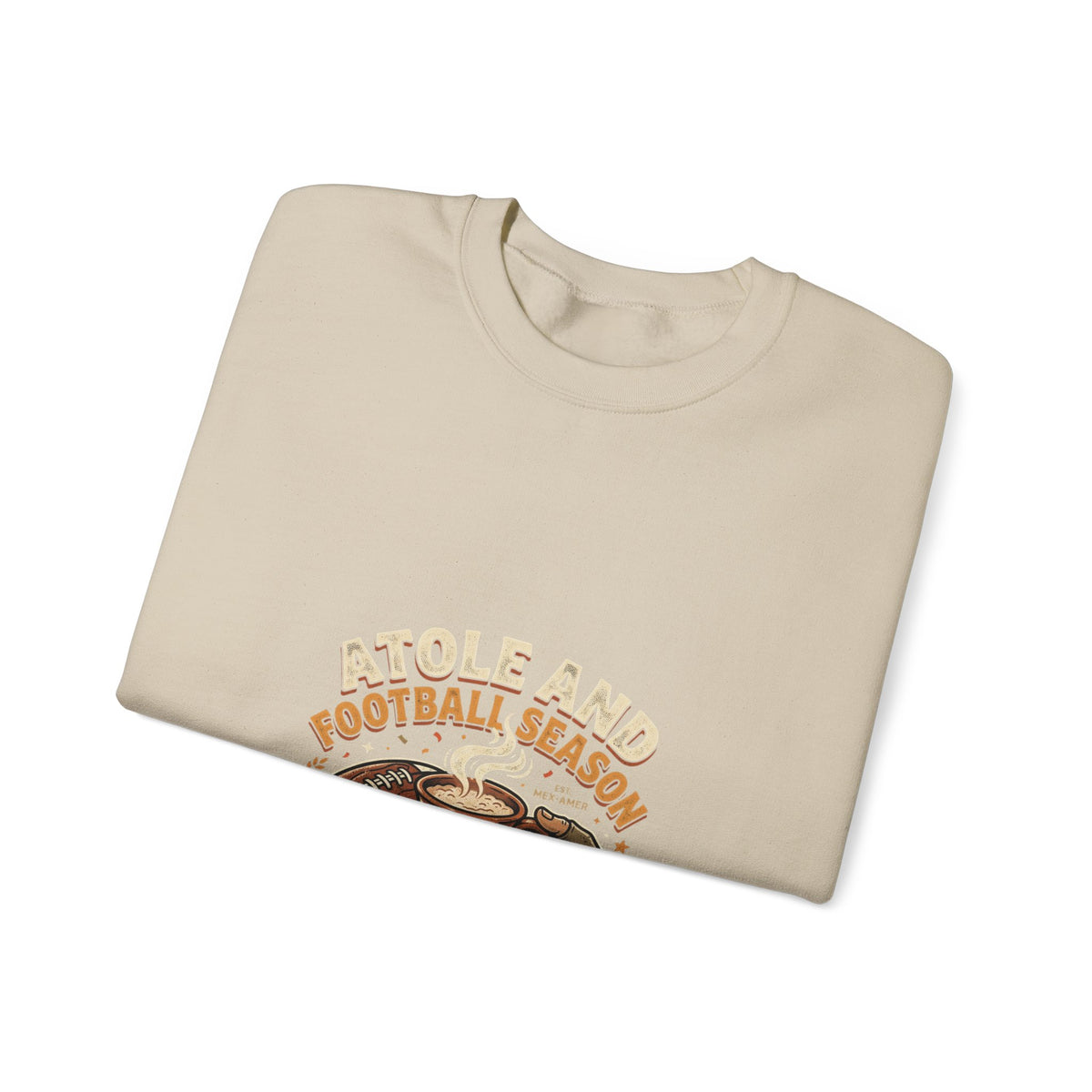 Football Season Crewneck Sweatshirt — Beignets & Football Los Bears Design