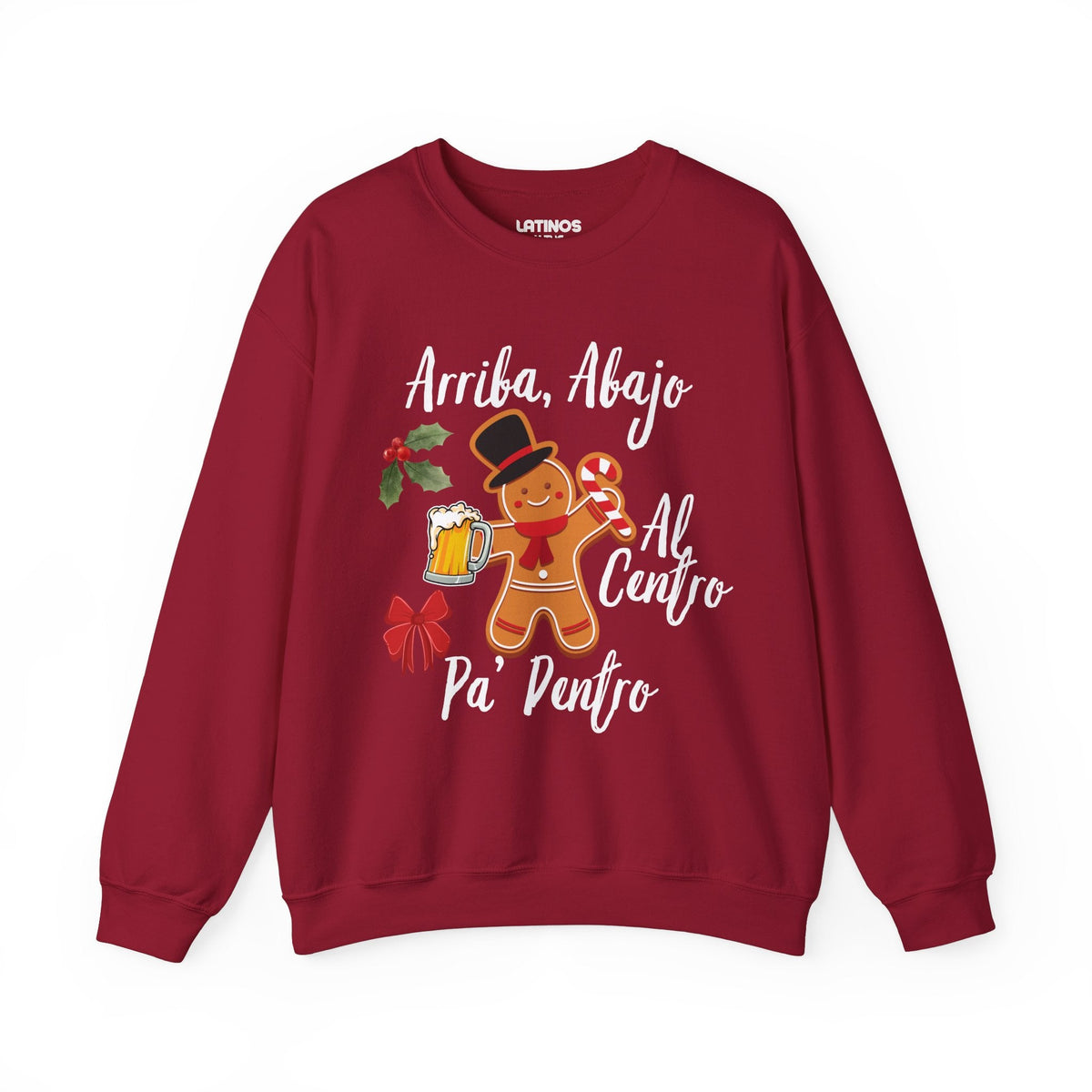 Arriba, Abajo, Al Centro, Pa' Dentro Comfy Christmas Crewneck Sweater | Latino