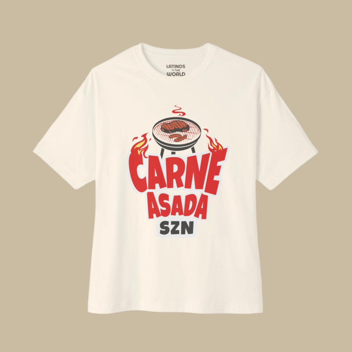 CARNE ASADA SZN T-shirt | BBQ Season July 4th USA Viva Mexico American | Latino Pride Funny Viral Tees