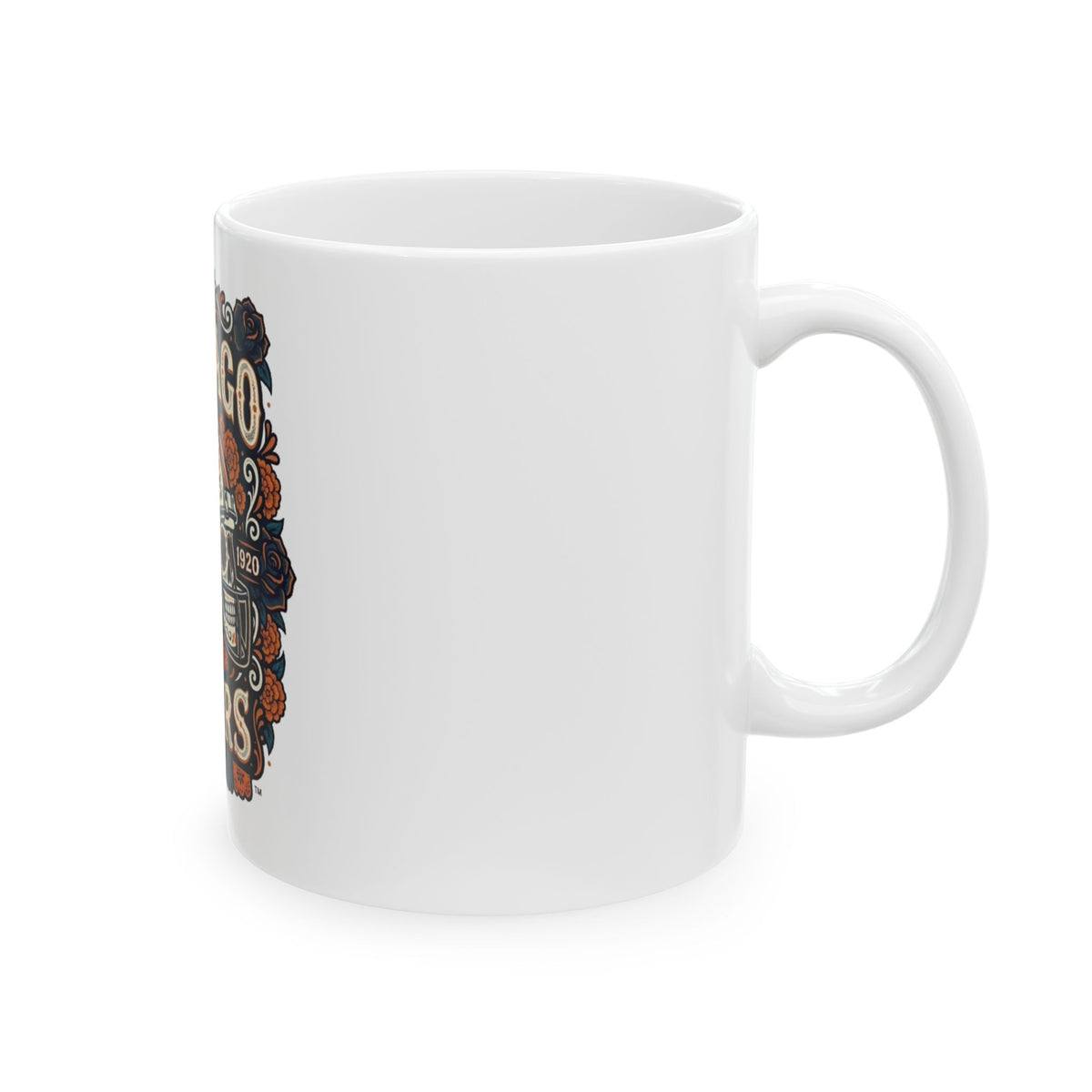 Chicago Bears Sugar Skull Helmet Mug — Day of the Dead Football Coffee Cup