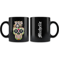 Custom Personalized Sugar Skull Pets Coffee Mug - Gift for Dog/Cat Lovers - Up to 7 Pets