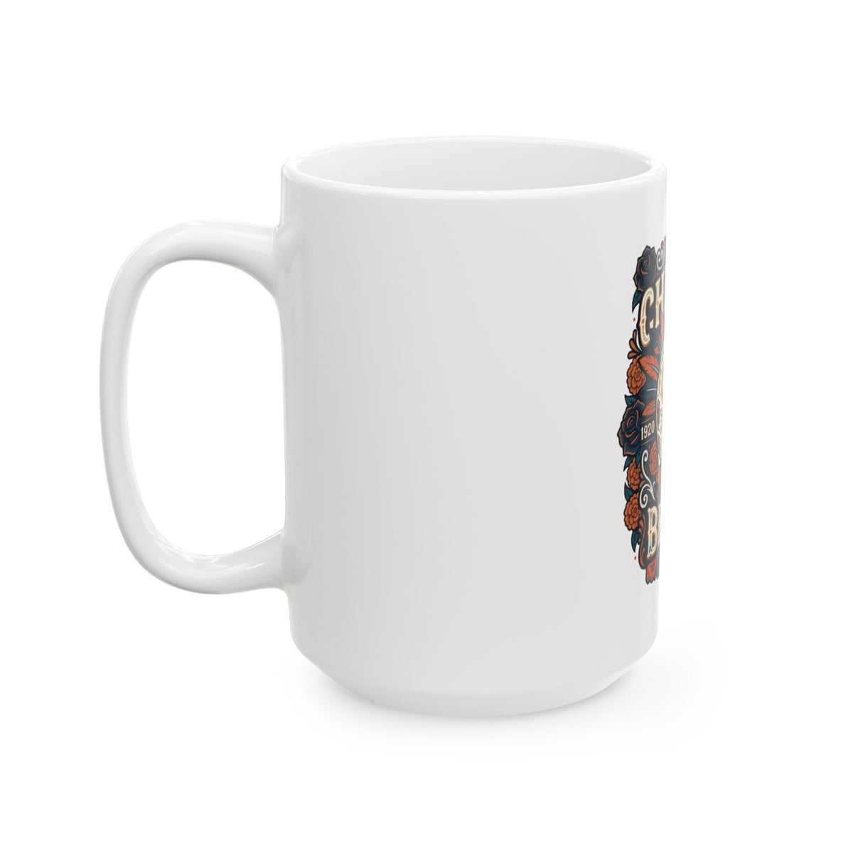 Chicago Bears Sugar Skull Helmet Mug — Day of the Dead Football Coffee Cup