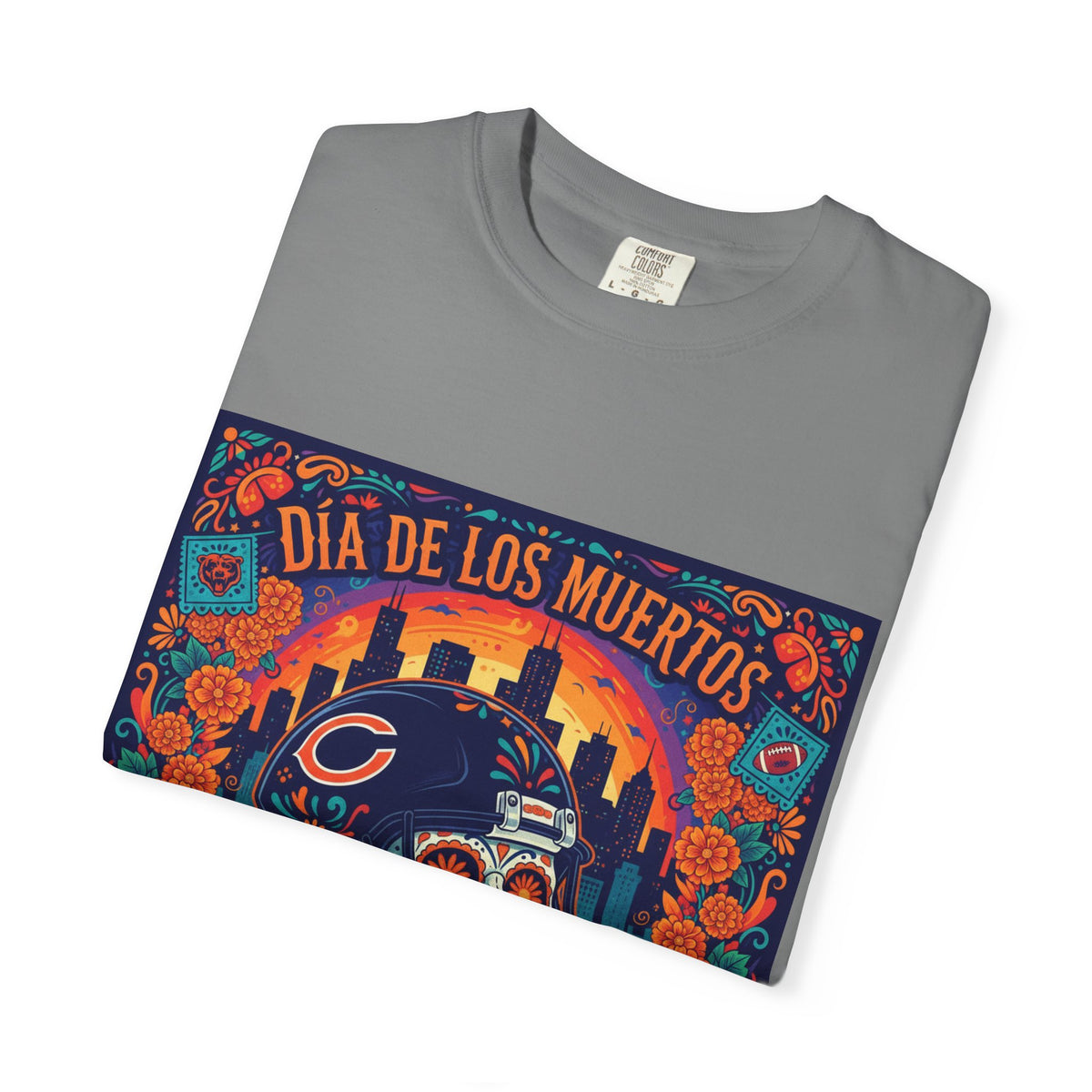 Día de los Muertos Chicago Bears T-Shirt
