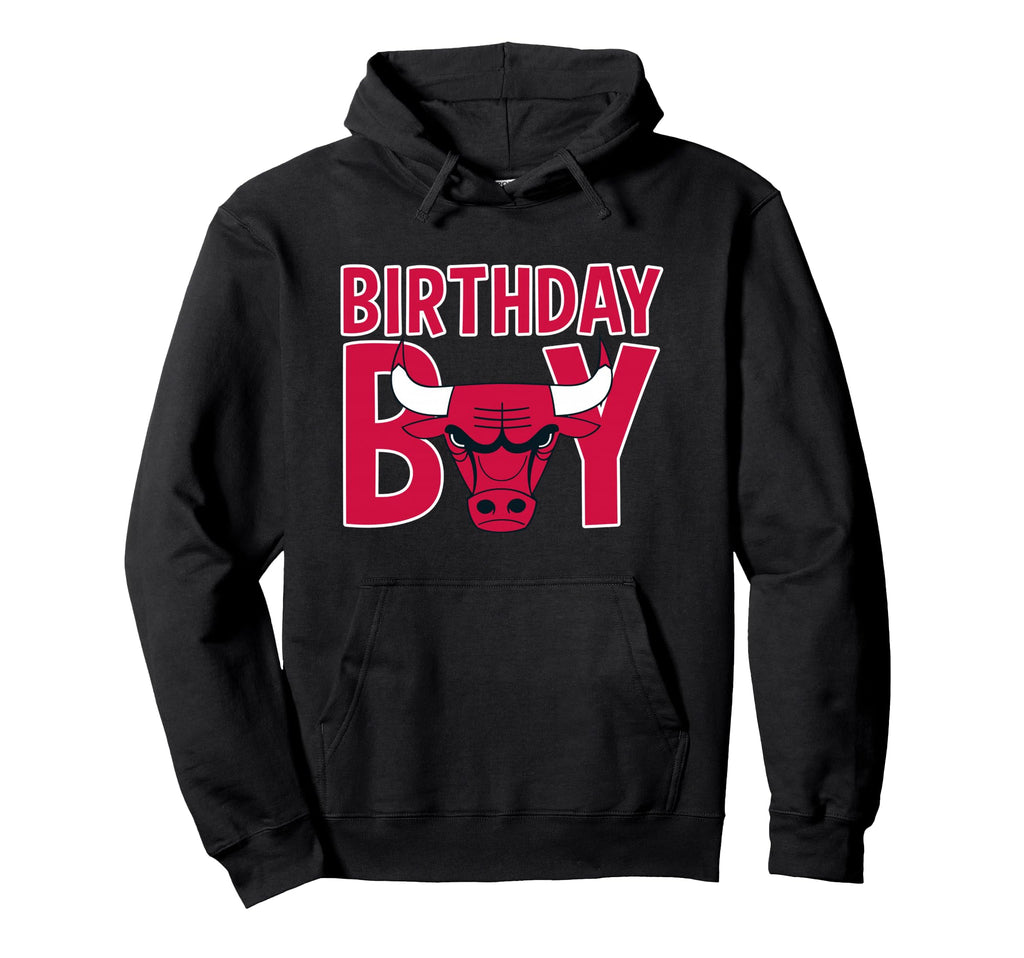 Nba Birthday Chicago Bulls Bold Logo Hoodie - Casual Everyday Wear Unisex