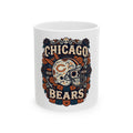 Chicago Bears Sugar Skull Helmet Mug — Day of the Dead Football Coffee Cup
