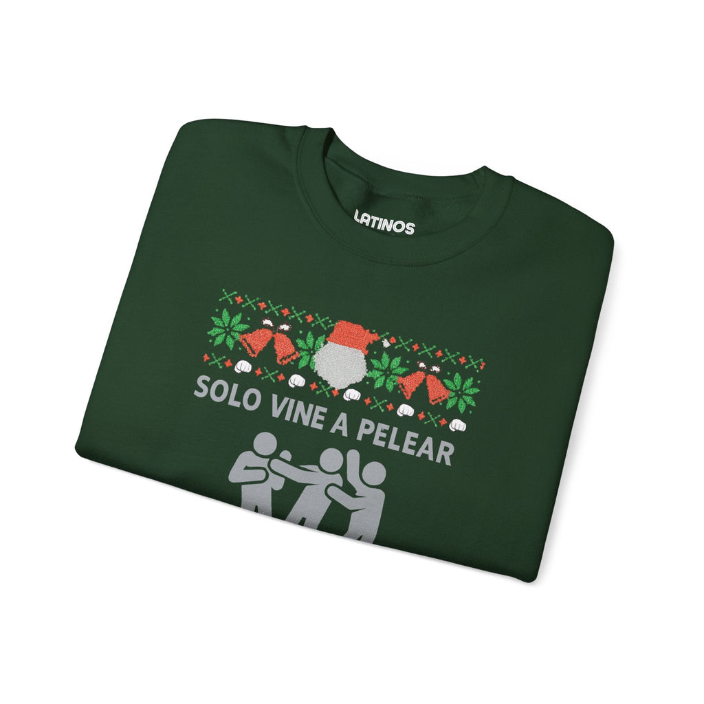 Solo Vine A Pelear Por Los Terrenos Latino Navidad Ugly Christmas Sweater | 3 Colors