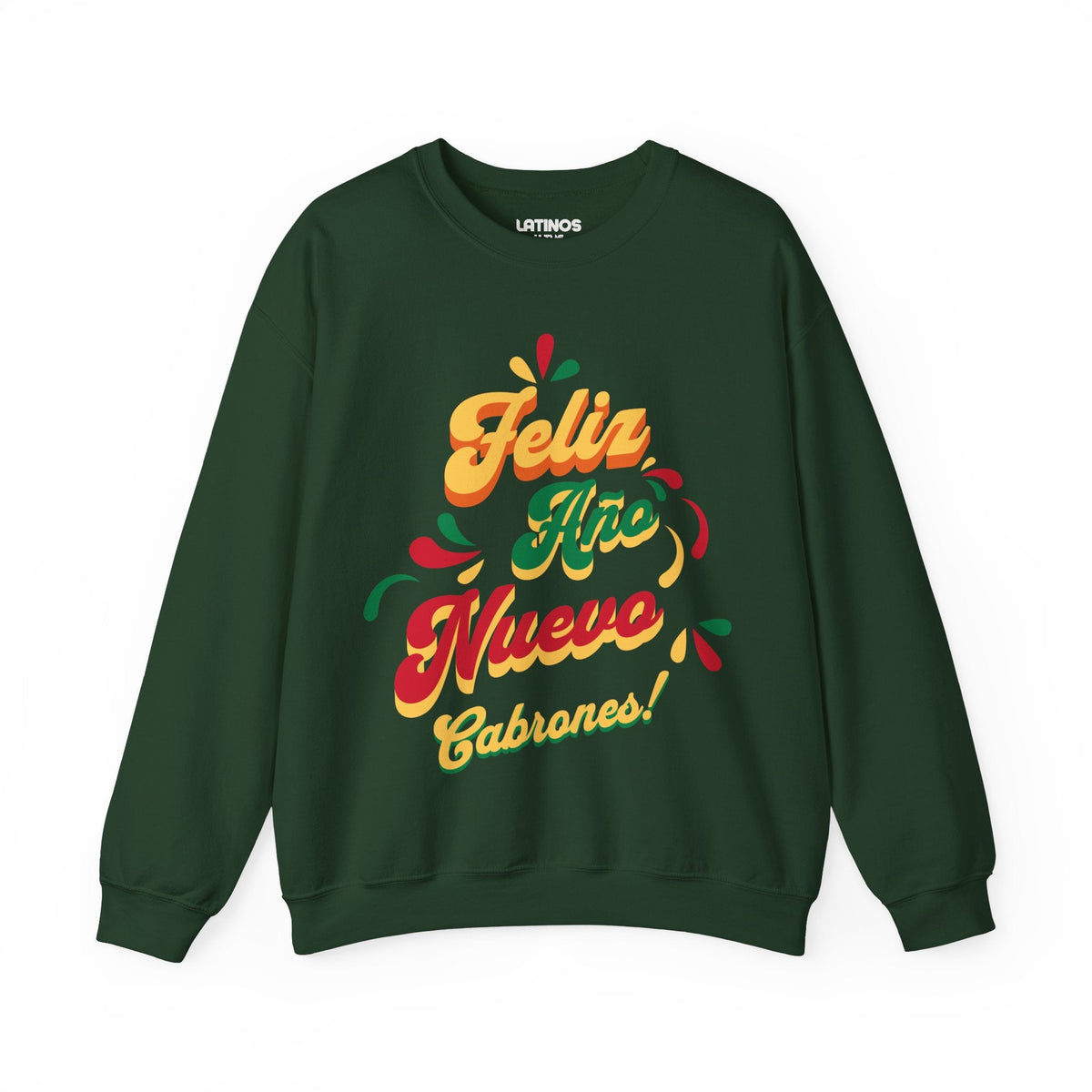 Feliz Año Nuevo Cabrones ! 2027 Nuevo Año Latino Happy New Year Crewneck Sweater | Funny NYE | 3 Colors