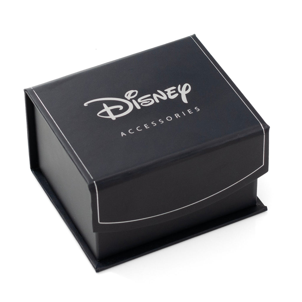 Disney Mickey Mouse Stainless Steel White Pave Crystal Cufflinks