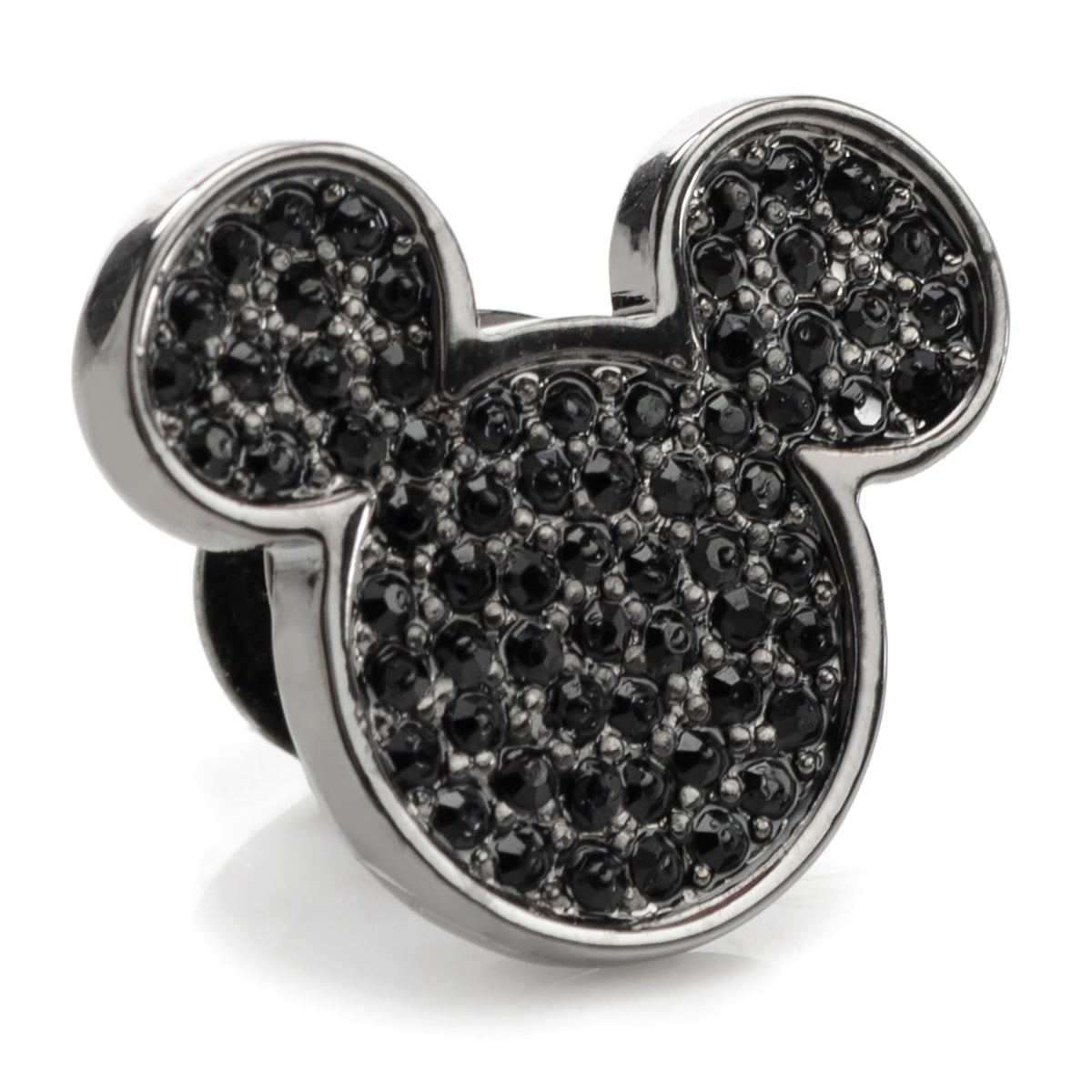 Disney Mickey Mouse Black Pave Crystal Lapel Pin