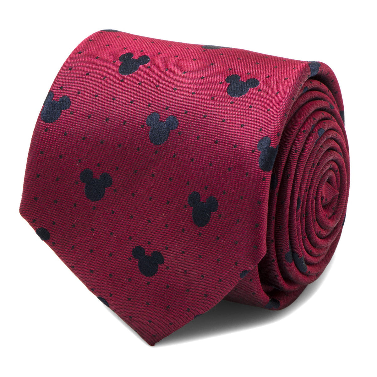 Disney Mickey Mouse Red Pin Dot Men's Tie