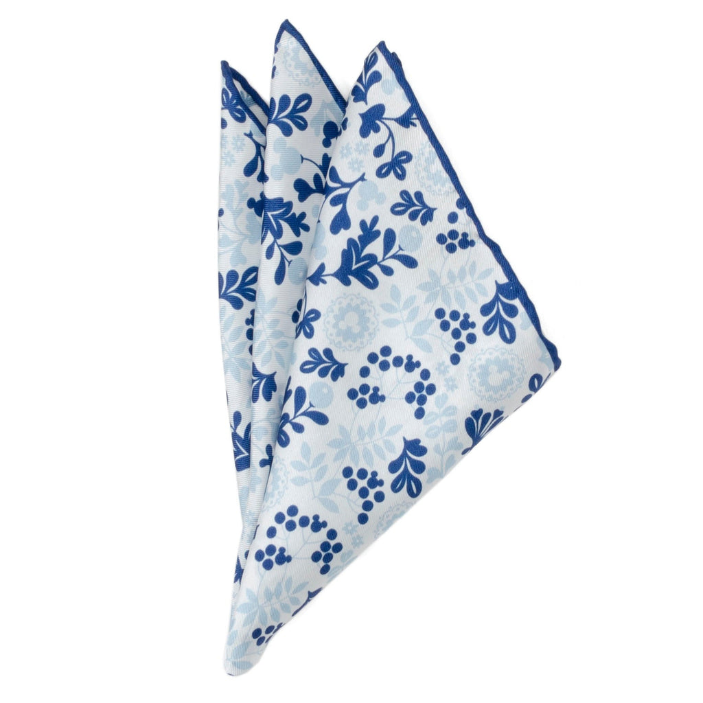 Disney Mickey Mouse Floral White Pocket Square