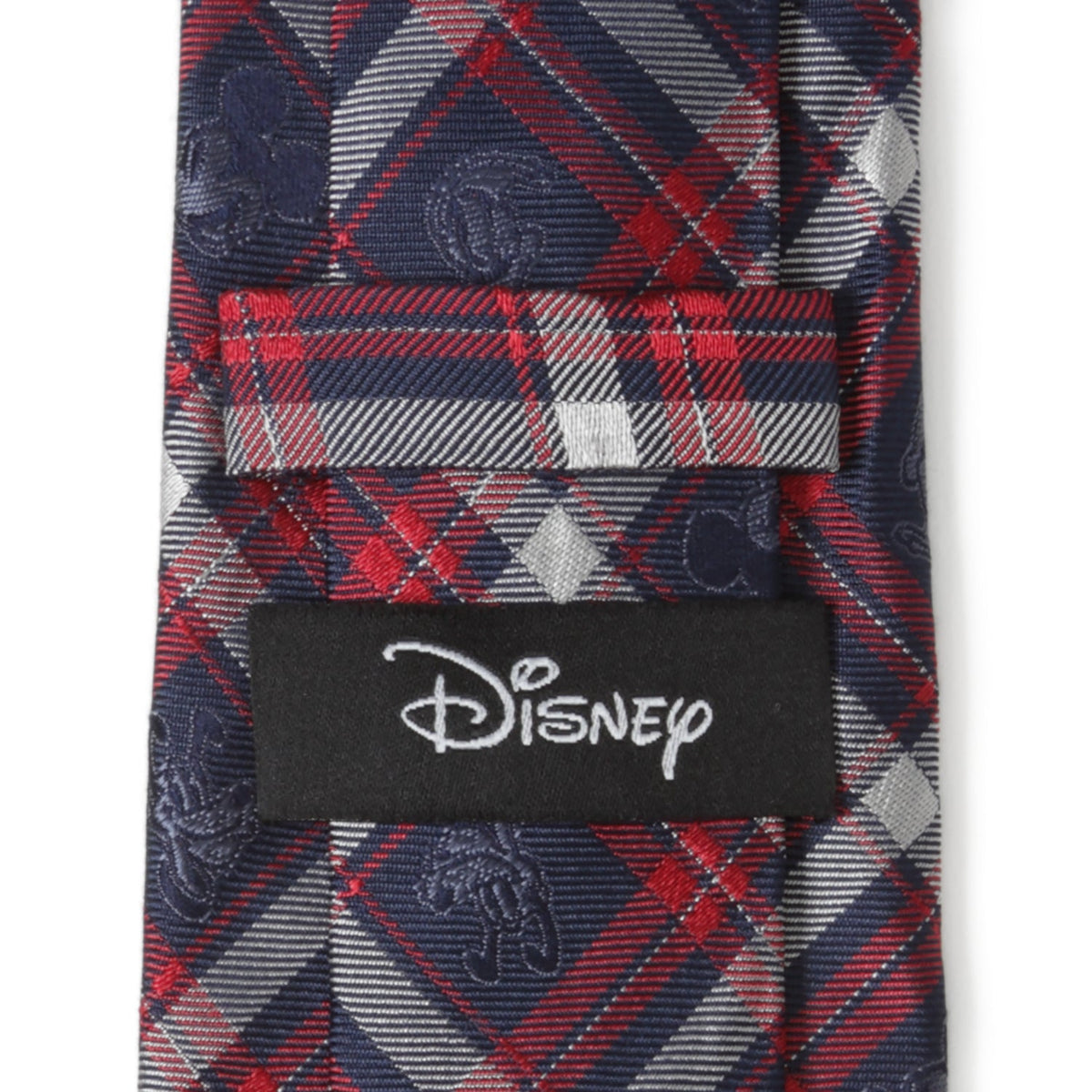 Disney Mickey and Friends Navy Plaid Men's Tie