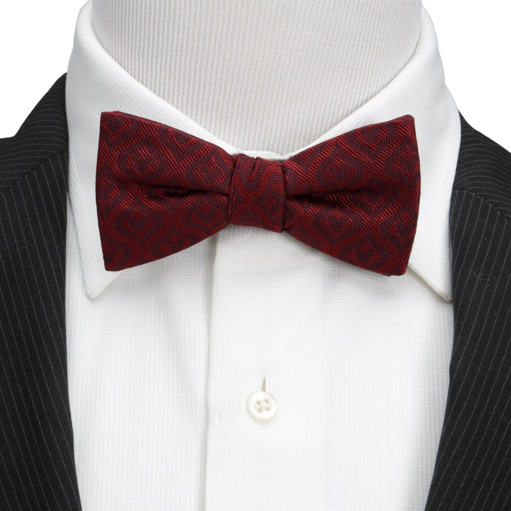 Disney Mickey Mouse Holiday Maroon Bow Tie
