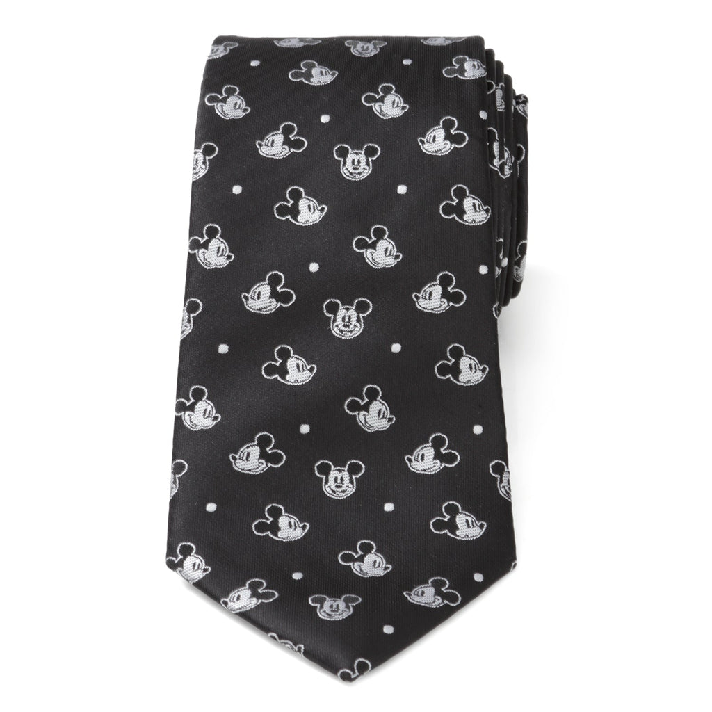 Disney Mickey Mouse Black Dot Men's Tie