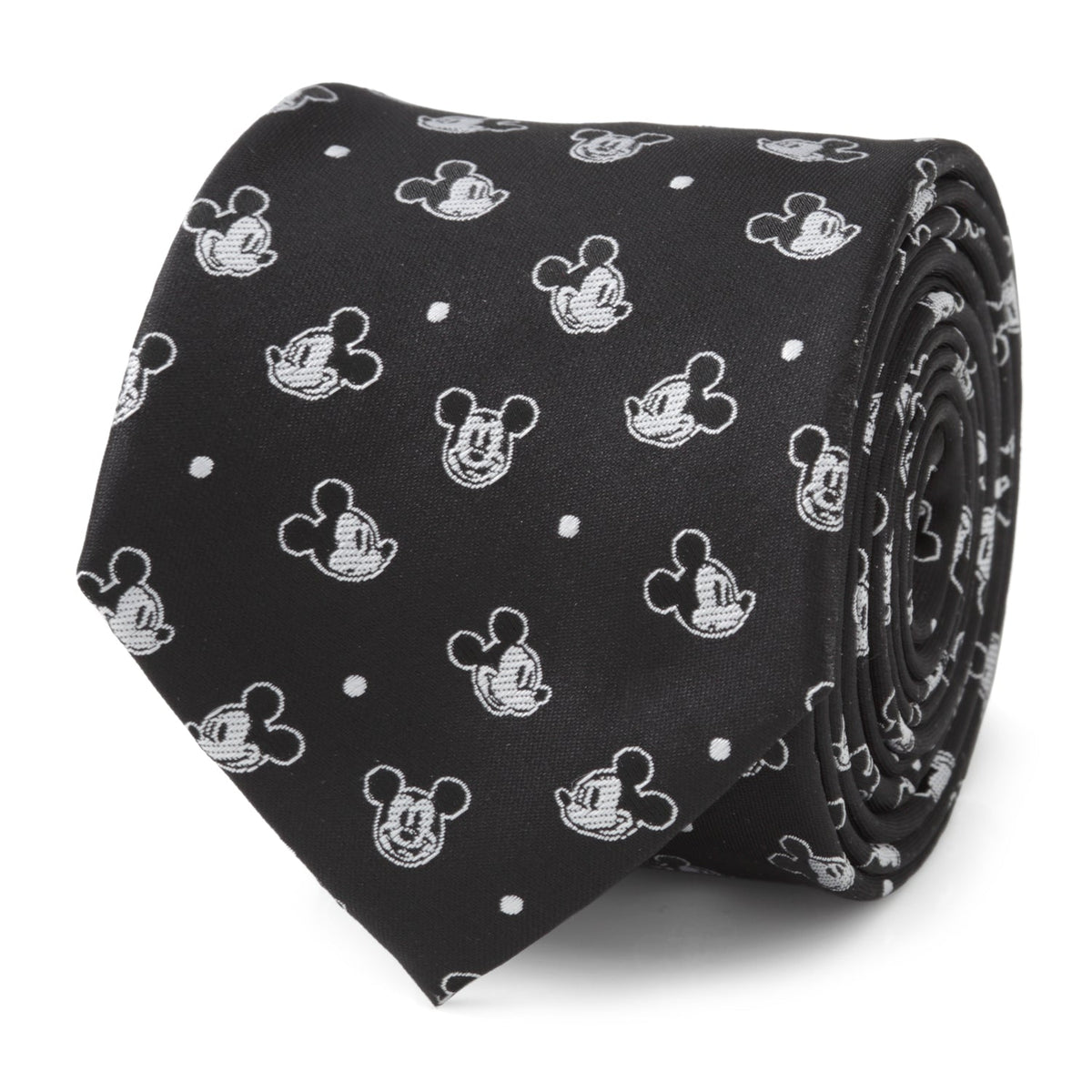Disney Mickey Mouse Black Dot Men's Tie