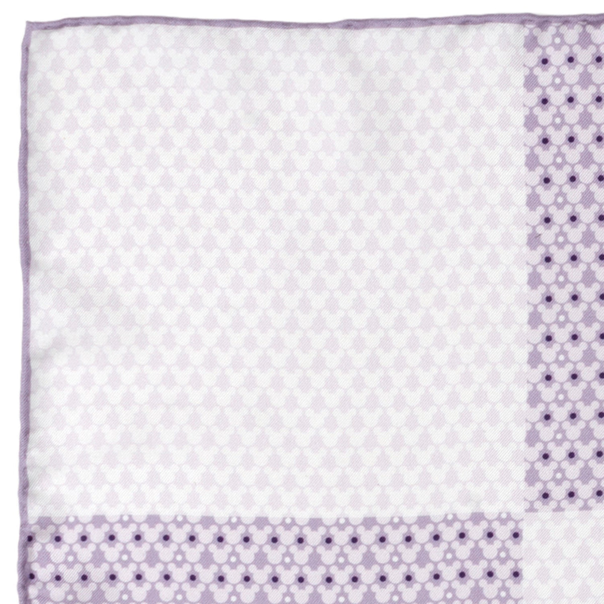 Disney Mickey Mouse Lavender 4 Square Pocket Square