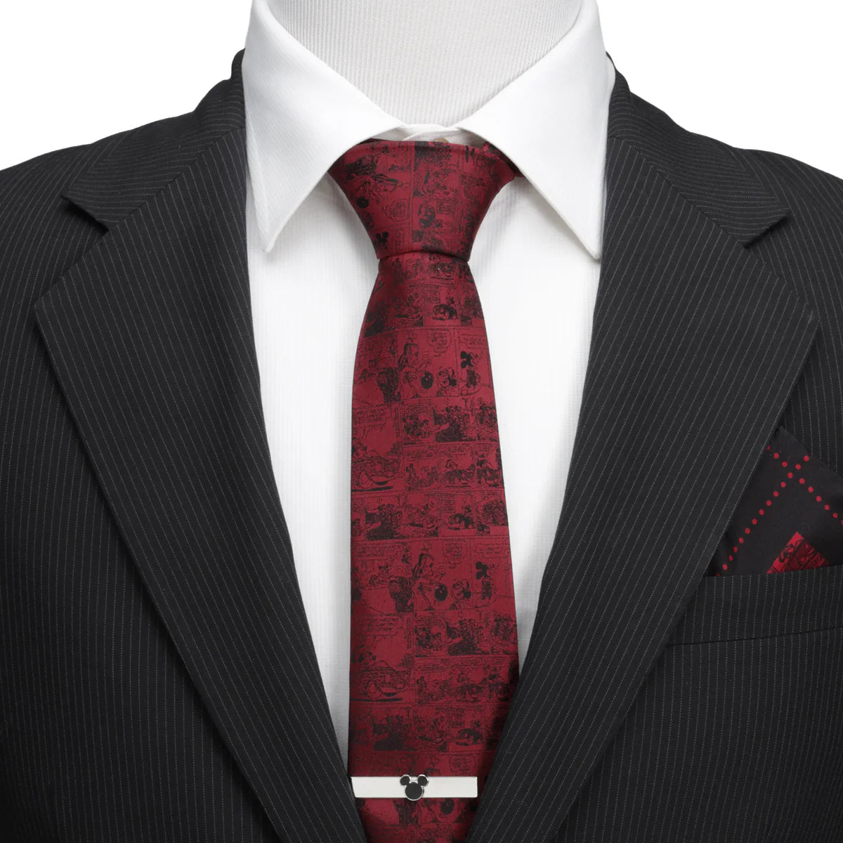 Disney Mickey Mouse Comic Red Men's Tie