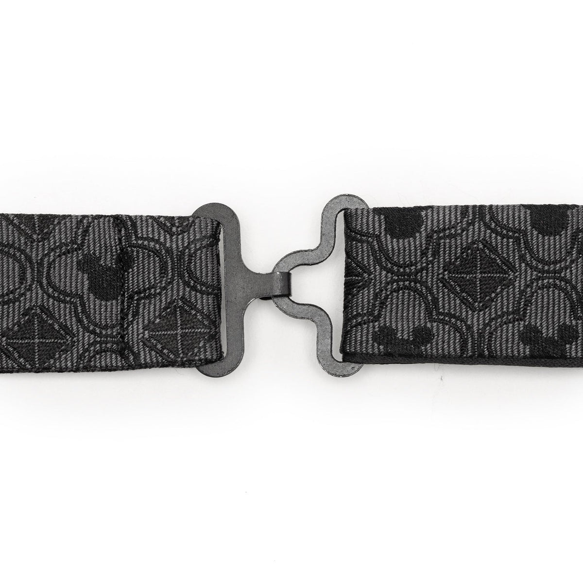 Disney Mickey Mouse Pattern Black Bow Tie