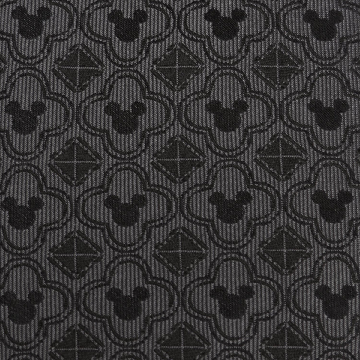 Disney Mickey Mouse Pattern Black Men's Tie