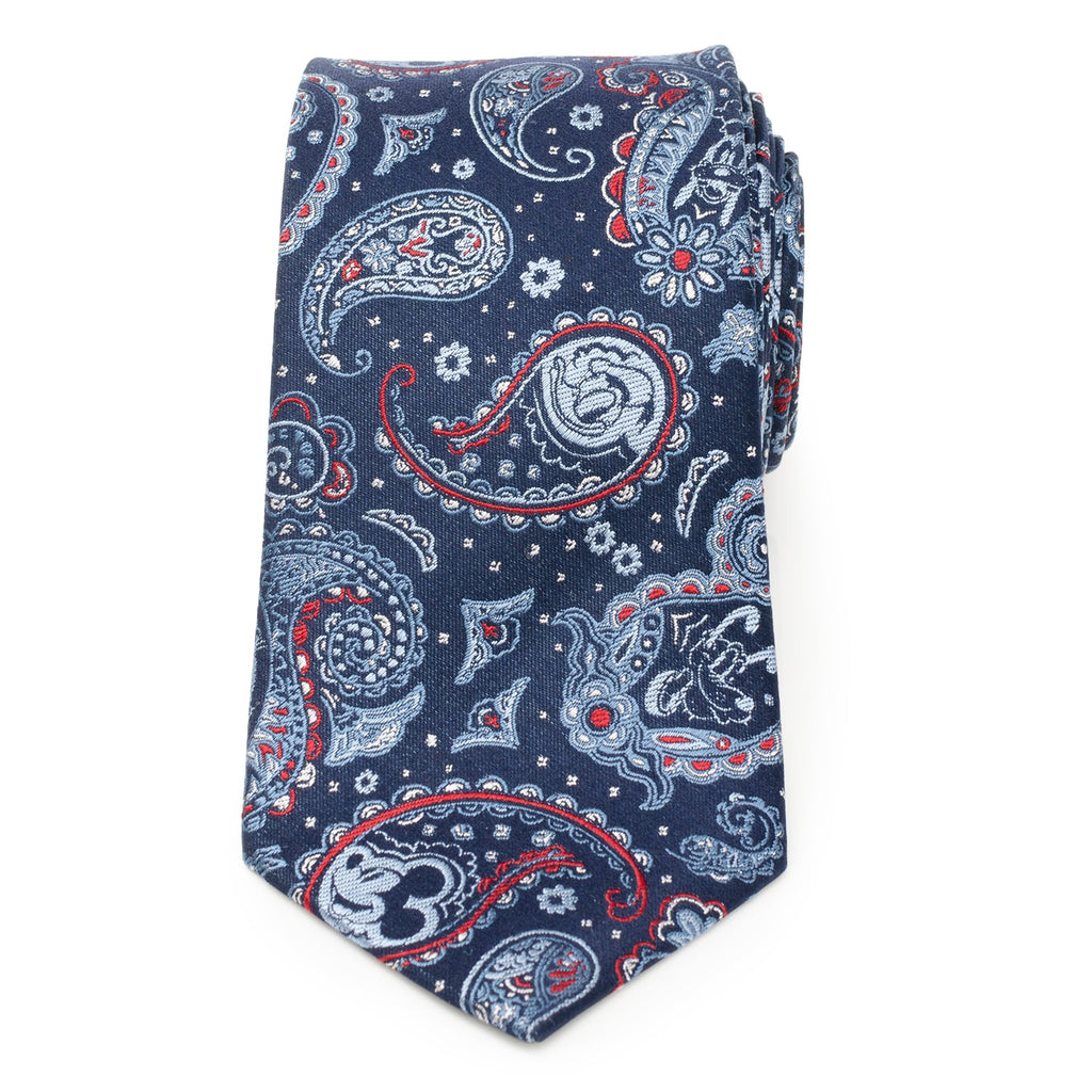 Disney Mickey and Friends Paisley Blue Multi Men's Tie