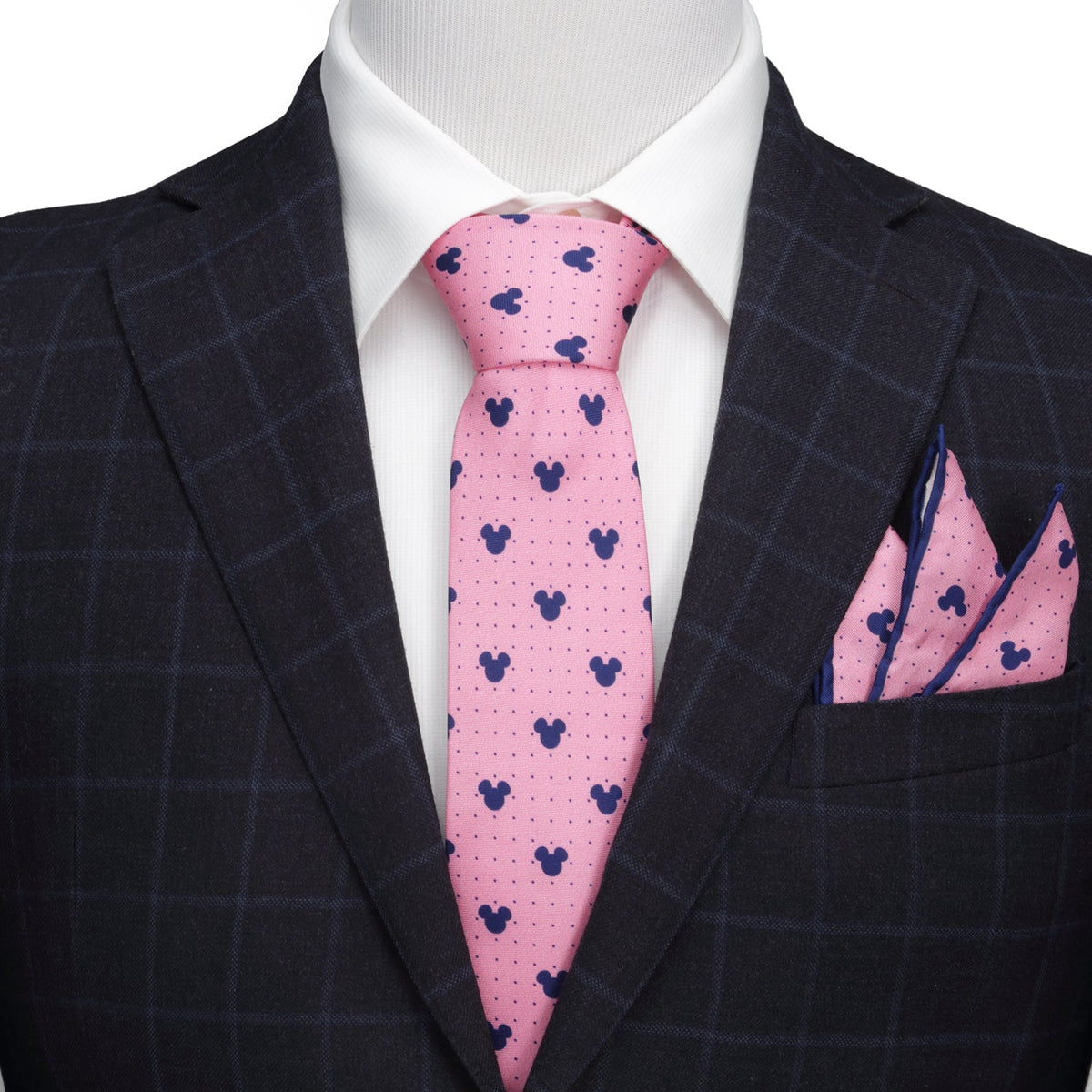 Disney Mickey Mouse Dot Pink Men's Tie