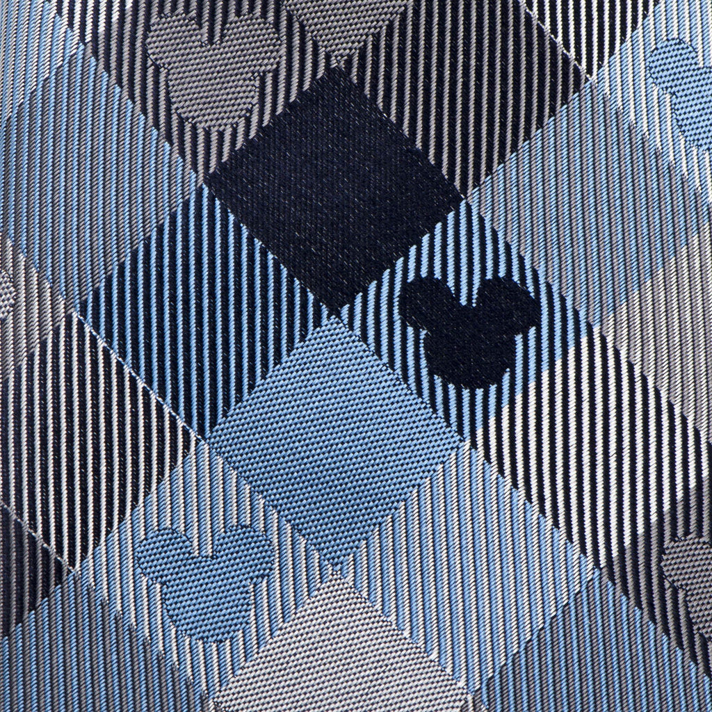 Disney Mickey Mouse Blue Plaid Mens Tie