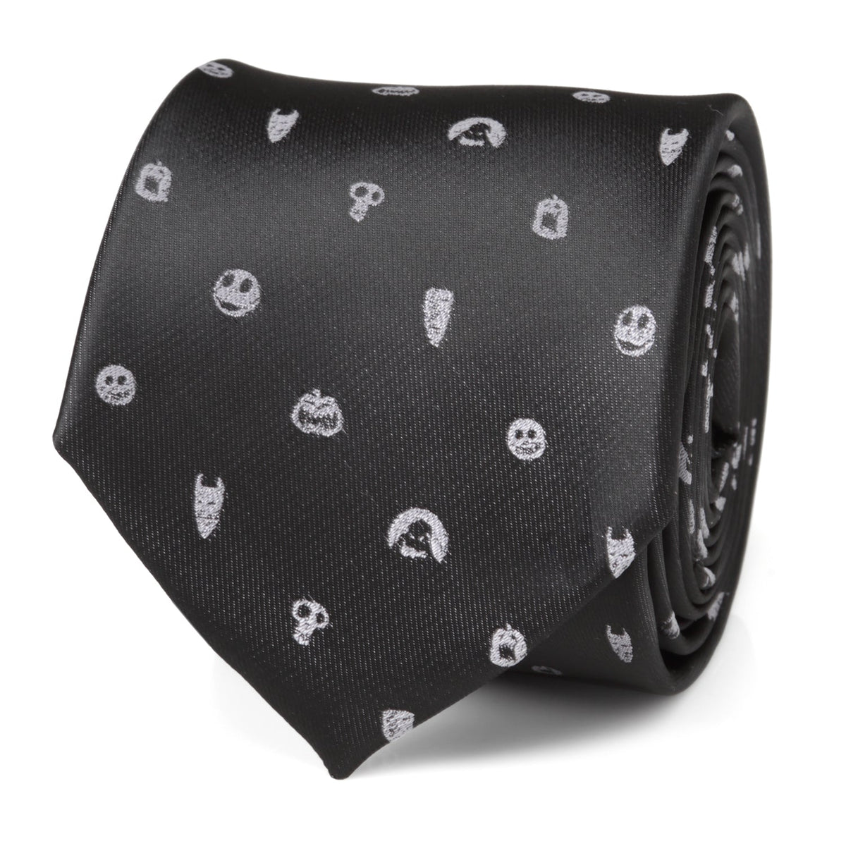 Disney The Nightmare Before Christmas Black Gray Men's Tie